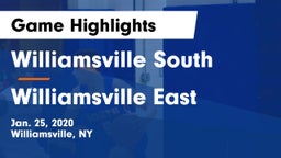 Williamsville South  vs Williamsville East  Game Highlights - Jan. 25, 2020