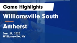 Williamsville South  vs Amherst  Game Highlights - Jan. 29, 2020