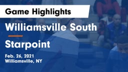 Williamsville South  vs Starpoint  Game Highlights - Feb. 26, 2021