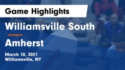 Williamsville South  vs Amherst  Game Highlights - March 10, 2021