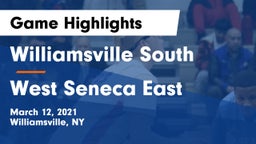 Williamsville South  vs West Seneca East Game Highlights - March 12, 2021