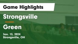 Strongsville  vs Green  Game Highlights - Jan. 13, 2024