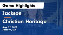 Jackson  vs Christian Heritage Game Highlights - Aug. 22, 2020