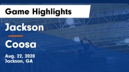 Jackson  vs Coosa  Game Highlights - Aug. 22, 2020