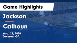 Jackson  vs Calhoun  Game Highlights - Aug. 22, 2020