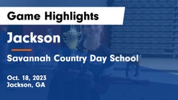 Jackson  vs Savannah Country Day School Game Highlights - Oct. 18, 2023