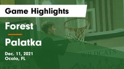 Forest  vs Palatka Game Highlights - Dec. 11, 2021