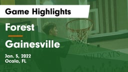 Forest  vs Gainesville  Game Highlights - Jan. 5, 2022