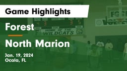 Forest  vs North Marion  Game Highlights - Jan. 19, 2024