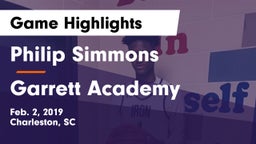 Philip Simmons  vs Garrett Academy  Game Highlights - Feb. 2, 2019