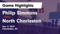 Philip Simmons  vs North Charleston  Game Highlights - Jan. 5, 2019