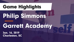 Philip Simmons  vs Garrett Academy  Game Highlights - Jan. 16, 2019