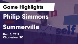 Philip Simmons  vs Summerville  Game Highlights - Dec. 3, 2019