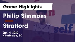 Philip Simmons  vs Stratford Game Highlights - Jan. 4, 2020