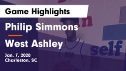 Philip Simmons  vs West Ashley  Game Highlights - Jan. 7, 2020