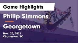 Philip Simmons  vs Georgetown  Game Highlights - Nov. 20, 2021