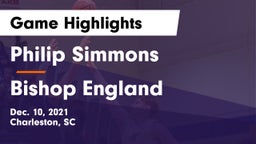 Philip Simmons  vs Bishop England Game Highlights - Dec. 10, 2021