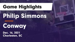 Philip Simmons  vs Conway  Game Highlights - Dec. 16, 2021