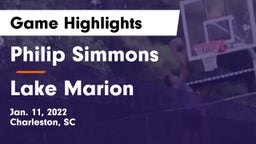 Philip Simmons  vs Lake Marion  Game Highlights - Jan. 11, 2022