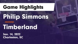 Philip Simmons  vs Timberland  Game Highlights - Jan. 14, 2022