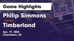 Philip Simmons  vs Timberland  Game Highlights - Jan. 19, 2022