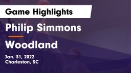 Philip Simmons  vs Woodland  Game Highlights - Jan. 31, 2022