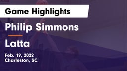 Philip Simmons  vs Latta  Game Highlights - Feb. 19, 2022