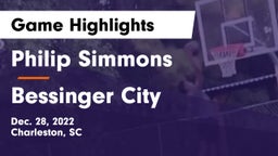Philip Simmons  vs Bessinger City Game Highlights - Dec. 28, 2022