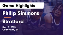 Philip Simmons  vs Stratford  Game Highlights - Dec. 8, 2023