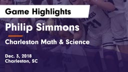 Philip Simmons  vs Charleston Math & Science Game Highlights - Dec. 3, 2018