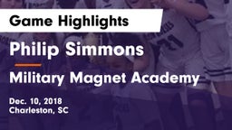 Philip Simmons  vs Military Magnet Academy  Game Highlights - Dec. 10, 2018