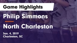 Philip Simmons  vs North Charleston  Game Highlights - Jan. 4, 2019