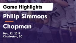 Philip Simmons  vs Chapman  Game Highlights - Dec. 22, 2019