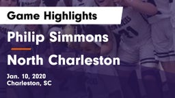 Philip Simmons  vs North Charleston  Game Highlights - Jan. 10, 2020