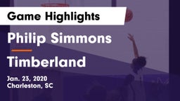Philip Simmons  vs Timberland  Game Highlights - Jan. 23, 2020