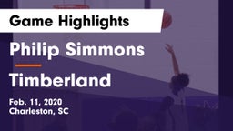 Philip Simmons  vs Timberland  Game Highlights - Feb. 11, 2020