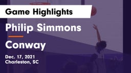 Philip Simmons  vs Conway  Game Highlights - Dec. 17, 2021