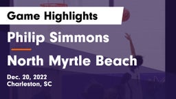 Philip Simmons  vs North Myrtle Beach  Game Highlights - Dec. 20, 2022