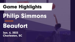 Philip Simmons  vs Beaufort  Game Highlights - Jan. 6, 2023