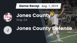 Recap: Jones County  vs. Jones County Defense 2019