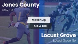 Matchup: Jones County vs. Locust Grove  2019
