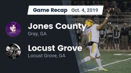 Recap: Jones County  vs. Locust Grove  2019