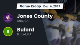 Recap: Jones County  vs. Buford  2019