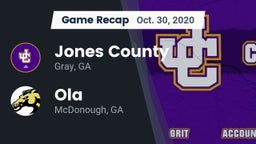 Recap: Jones County  vs. Ola  2020