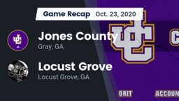 Recap: Jones County  vs. Locust Grove  2020