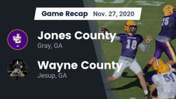 Recap: Jones County  vs. Wayne County  2020