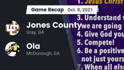 Recap: Jones County  vs. Ola  2021
