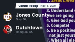 Recap: Jones County  vs. Dutchtown  2021