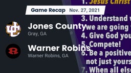 Recap: Jones County  vs. Warner Robins   2021
