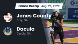 Recap: Jones County  vs. Dacula  2022